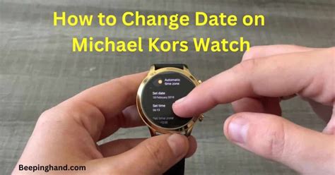 hot to change date on michael kors watch|how to change Michael Kors date.